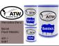 Preview: Mercedes-Benz, Bornit Pearl Metallic, 481 / 8481: 500ml Lackdose + 500ml Klarlack + 250ml Härter - Set, von ATW Autoteile West.